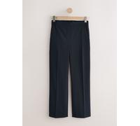 Next Navy Blue Tailored Wide Leg Trousers