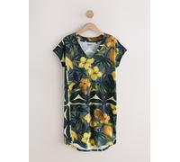 Next Robe gentiane / jaune foncé / vert foncé / noir, Taille 44-46