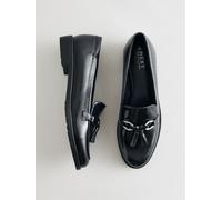 Next Navy Patent Patent Tassel Hardware Detail Loafers Navy Patent EU 40 (UK 6.5)