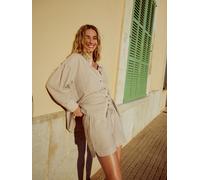 Next Neutral 100% Cotton Beach Shirt Cover-Up Neutral EU 52 (UK 24)