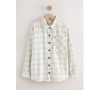 Next Neutral Check 100% Cotton Shacket