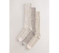 Next Chaussettes beige chiné, Taille 36-41