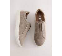Next Neutral Forever Comfort Leather Slip On Trainers Neutral eu39
