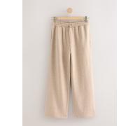Next Neutral Neppy Textured Essential Wide Leg Jersey Joggers