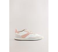 Next Neutral Panel Detail Lace-Up Trainers