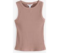 Next Neutral Ribbed Racer Tank Vest Sleeveless Top