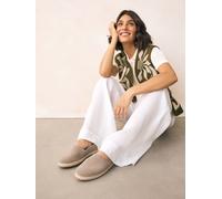 Next Neutral Suede Closed Toe Espadrilles Neutral 8 EU 42