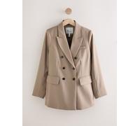 Next Neutral Taupe N. Premium Wool Blend Twill Blazer