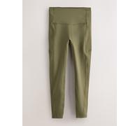 Next Olive Green Active Power Sports Leggings with Pocket