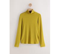 Next Olive Green High Neck Long Sleeve Top with TENCEL Lyocell
