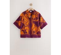 Next Chemisier 'Resort' violet / orange fluo, Taille XL