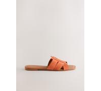 NEXT Femme Mules sandales surpiquées Forever Comfort® Orange Suede 39