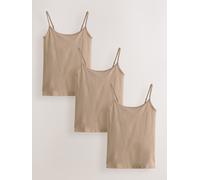 Next Pack de gilets à fines bretelles 3 naturel XXL (FR 50-52)
