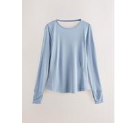 Next Pale Blue Active Open Back Soft Touch Top
