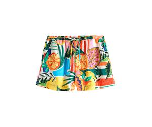 Next Pantalon azur / jaune / vert foncé / orange foncé, Taille 44