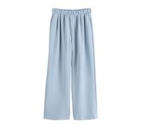 Next Light Blue Slinky Modal Wide Leg Joggers