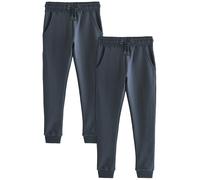 NEXT Fille Pantalon de Jogging Skinny, Lot de 2 Bleu Marine 8 Ans