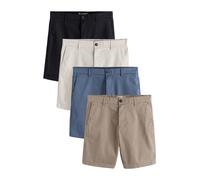 Next Pantalon chino bleu / noisette / gris clair / noir, Taille 44