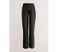 Next Pantalon de grossesse texturé à jambes amples en lin Noir FR 50 (EU 48)
