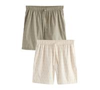 Next Pantalon de pyjama beige / écru / kaki, Taille XS