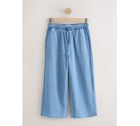 Next Pantalon de Survêtement Raccourci Ample en jersey de Denim bleu FR 48 (EU 46)