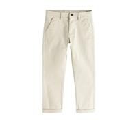 NEXT Garçon Pantalon Chino Stretch Coupe Standard Neutre écru 7 Ans