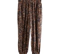 Next Pantalon 'Hareem' beige / marron / noir, Taille 38