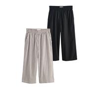 Next Pantalon marron / chocolat / noir / blanc, Taille 40