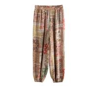 Next Pantalon marron / kaki / rose pastel / rouge, Taille 36