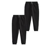 NEXT Garçon Pantalon de Jogging Slim, Lot de 2 Noir 13 Ans