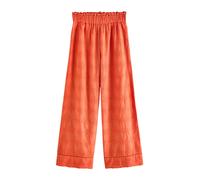Next Orange Embroidered Wide Leg Trousers
