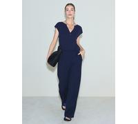 next Pantalon texturé coupe large bleu FR 36 Petite (EU 34 P)
