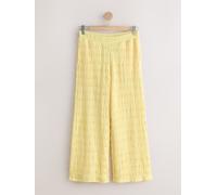 next Pantalon texturé coupe large jaune L Regular (FR 46-48)