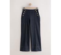 Next Pantalons à jambe large avec des boutons Or