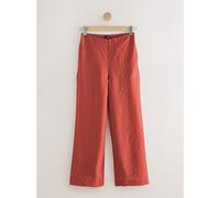 Next Pantalons amples à carreaux jacquard rouge FR 36 Regular (EU 34 R)