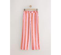 next Pantalons amples en Lin Blend à devant élégant Rose FR 46 Regular (EU 44 R)