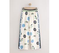 next Pantalons en Satin sergé crème FR 46 Regular (EU 44 R)