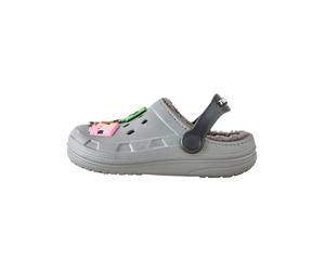 Next Pantoufle 'Minecraft' gris / citron vert / rose / noir, Taille 30,5