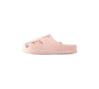 Next Pantoufle vert clair / rose / rose / noir, Taille 35,5-37