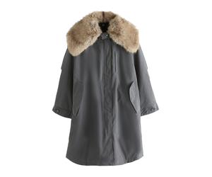 Next Parka mi-saison noisette / gris basalte, Taille S