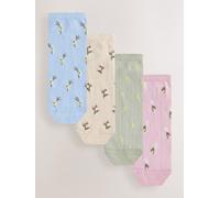 Next Chaussettes beige / bleu clair / kaki / rose clair, Taille 36-41