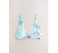 Next Pastel Pink/Blue Octopus Crop Bikini Top