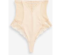 Next Pastel Rose Nude Super High Waist Thong Firm Tummy Control Shaping Briefs