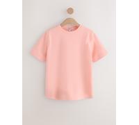 Next Peach Pink Heavyweight Short Sleeve Crew Neck T-Shirt