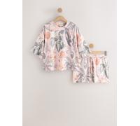 Next Peach Pink Kew Collection Cosy Short Set Pyjamas