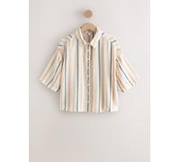 Next Peach Pink Relaxed Button Down Shirt Peach Pink EU 44 Petite (UK 16 P)