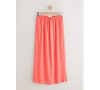 Next Peach Pink Tie Waist Maxi Skirt With Linen Peach Pink EU 42 Regular (UK 14 R)