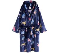 Next Peignoir long bleu marine / bleu clair / jaune / rose, Taille XS