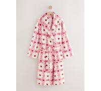 Next Peignoir ultra-doux Rose/rouge motif cœurs S (EU 36-38)