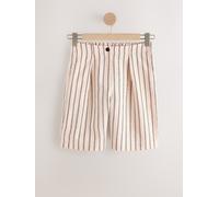 Next Pink/Black Chenille Pinstripe Bermuda Shorts Pink/Black EU 48 Long (UK 20 L)
